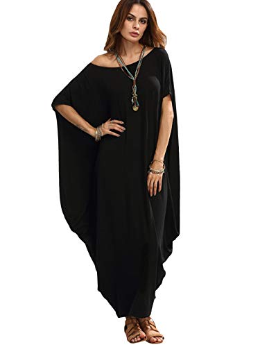 Verdusa Women's Caftan Harem Boat Neck Dolman Sleeve Oversized